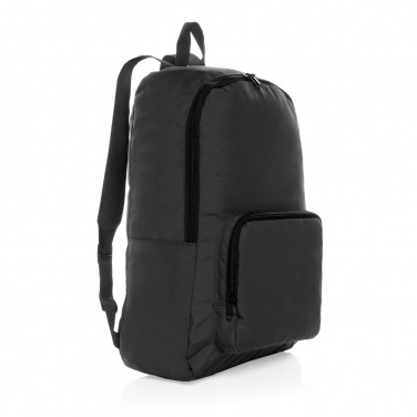 Logo trade promotional giveaways picture of: Dillon AWARE™ RPET foldable classic backpack