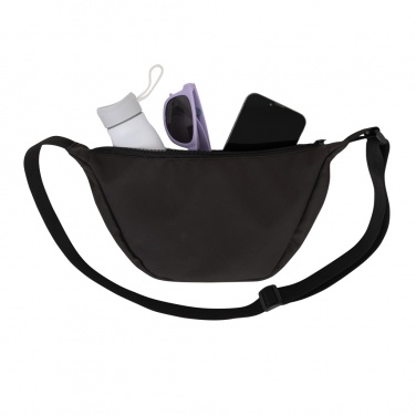 Logo trade promotional merchandise image of: Crescent AWARE™ RPET half moon sling bag