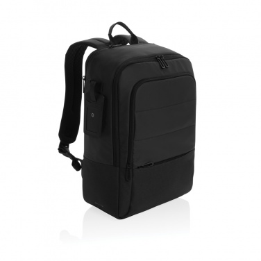 Logo trade advertising products picture of: Armond AWARE™ RPET 15.6 inch deluxe laptop backpack