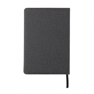 Logo trade promotional products image of: Deluxe A5 Notebook with phone pocket