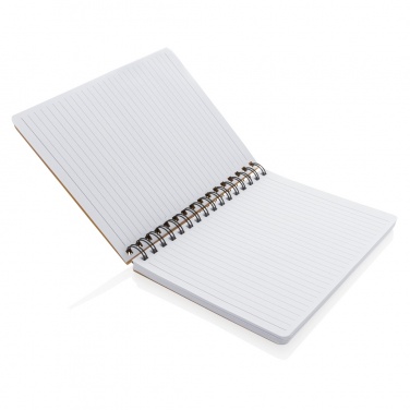 Logotrade business gifts photo of: A5 Kraft spiral notebook with sticky notes