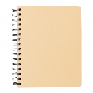 Logo trade promotional products picture of: A5 Kraft spiral notebook with sticky notes