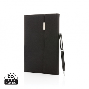 Logotrade advertising product image of: Swiss Peak deluxe A5 notebook and pen set