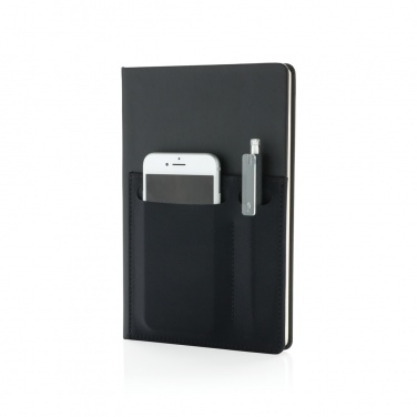 Logotrade promotional gift image of: A5 Deluxe notebook with smart pockets