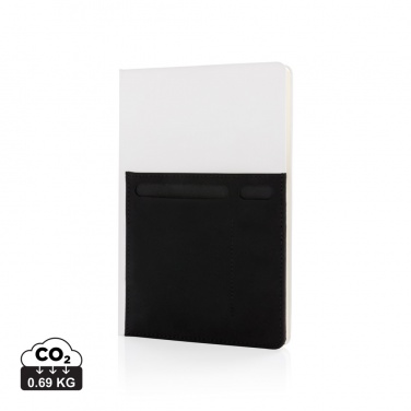 Logo trade promotional products picture of: A5 Deluxe notebook with smart pockets