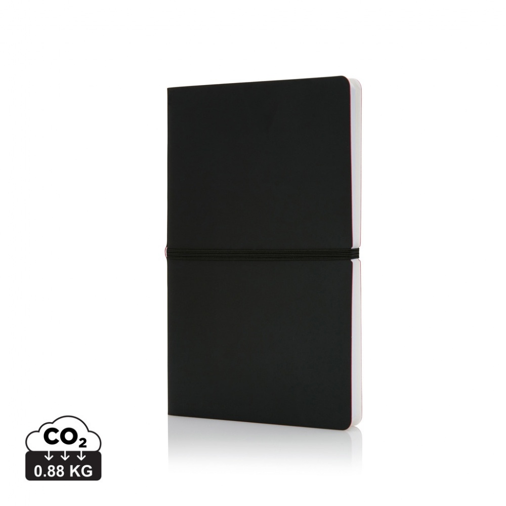 Logotrade promotional item picture of: Deluxe softcover A5 notebook