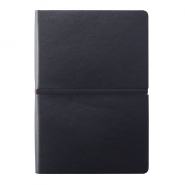 Logo trade promotional merchandise image of: Deluxe softcover A5 notebook