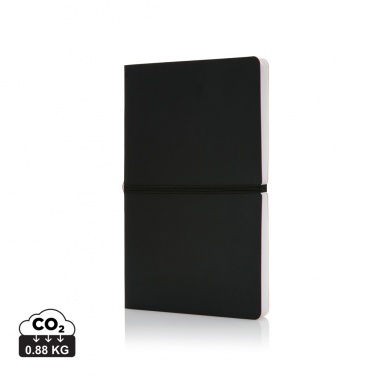 Logo trade promotional items image of: Deluxe softcover A5 notebook