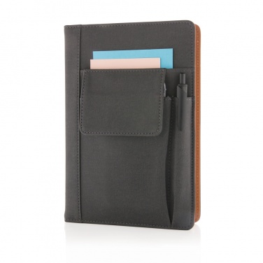 Logotrade advertising products photo of: Notebook with phone pocket