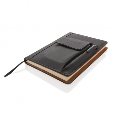 Logotrade advertising product image of: Notebook with phone pocket