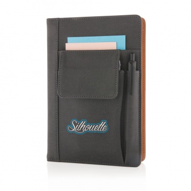 Logo trade promotional merchandise image of: Notebook with phone pocket