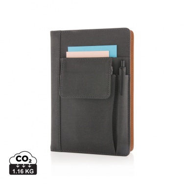 Logo trade corporate gifts picture of: Notebook with phone pocket