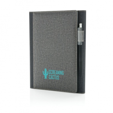 Logo trade promotional products image of: A5 Deluxe design notebook cover