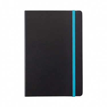 Logotrade promotional gift picture of: Deluxe hardcover A5 notebook with coloured side