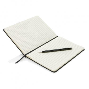 Logotrade corporate gifts photo of: Standard hardcover PU A5 notebook with stylus pen