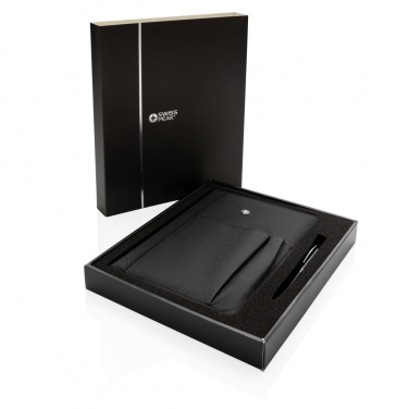 Logo trade promotional products picture of: Refillable notebook and pen set