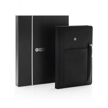 Logotrade promotional products photo of: Refillable notebook and pen set