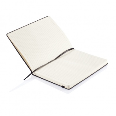 Logo trade business gifts image of: Deluxe hardcover PU A5 notebook