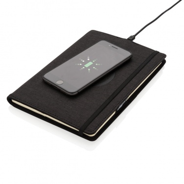 Logotrade business gift image of: Air 5W wireless charging refillable journal cover A5