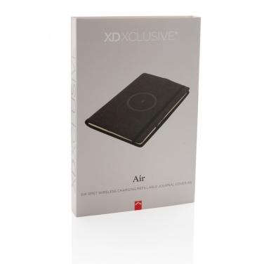 Logotrade corporate gift image of: Air 5W wireless charging refillable journal cover A5