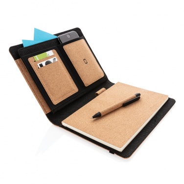 Logotrade promotional product image of: Deluxe cork portfolio A5 with pen