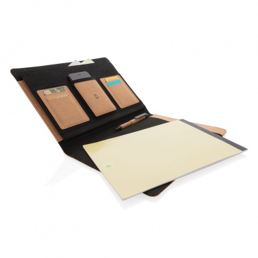 Logotrade promotional item picture of: Deluxe cork portfolio A4 with pen