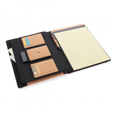 Logotrade promotional merchandise image of: Deluxe cork portfolio A4 with pen