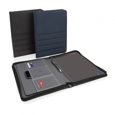 Logotrade promotional merchandise picture of: Impact AWARE™ RPET A4 portfolio with zipper