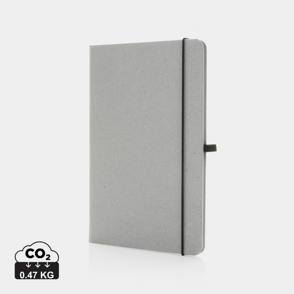 Logotrade promotional merchandise picture of: Recycled leather hardcover notebook A5