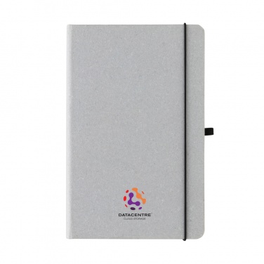 Logo trade promotional item photo of: Recycled leather hardcover notebook A5