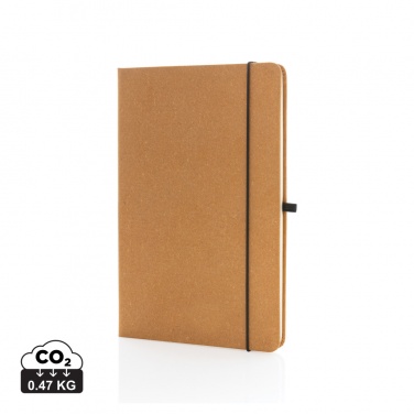 Logo trade promotional gift photo of: Recycled leather hardcover notebook A5