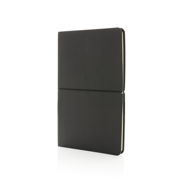 Logo trade promotional items image of: Modern deluxe softcover A5 notebook