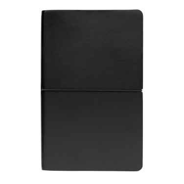 Logo trade promotional giveaways image of: Modern deluxe softcover A5 notebook