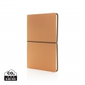 Modern deluxe softcover A5 notebook, brown