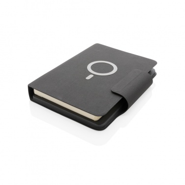 Logo trade promotional products picture of: Artic Magnetic 10W wireless charging A5 notebook