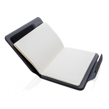 Logo trade promotional gifts picture of: Artic Magnetic 10W wireless charging A5 notebook