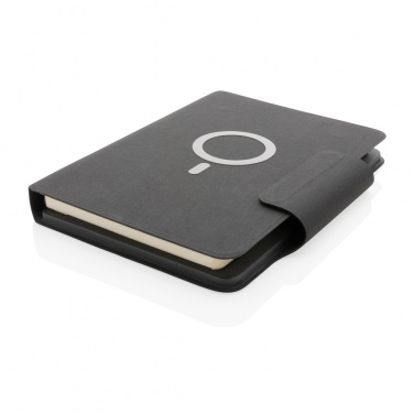 Logotrade promotional giveaway picture of: Artic Magnetic 10W wireless charging A5 notebook