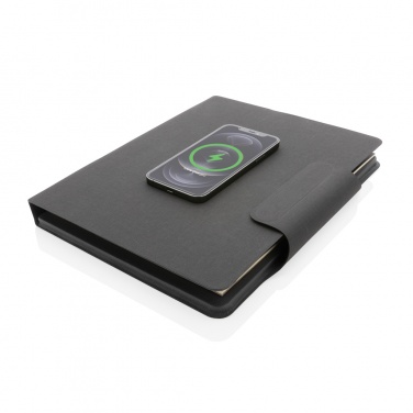 Logotrade promotional merchandise picture of: Artic Magnetic 10W wireless charging A4 portfolio