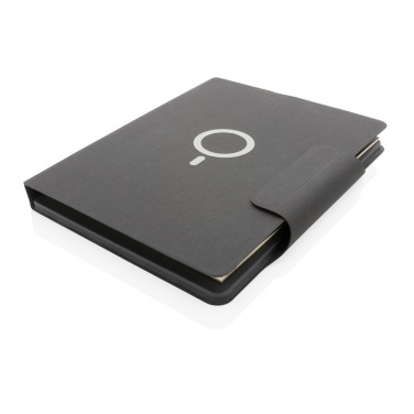 Logo trade business gift photo of: Artic Magnetic 10W wireless charging A4 portfolio