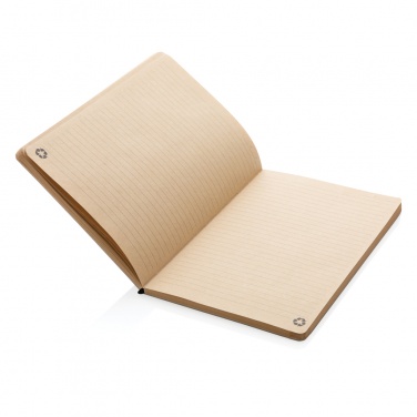 Logo trade advertising products image of: A5 cork & kraft notebook