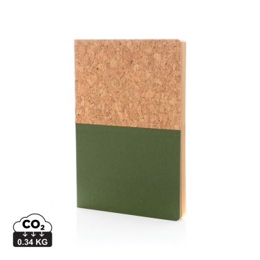 Logo trade promotional merchandise photo of: A5 cork & kraft notebook