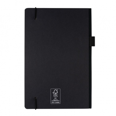 Logo trade promotional giveaways picture of: A5 deluxe kraft hardcover notebook