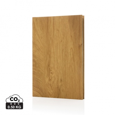 Logotrade promotional gift image of: Kavana wood print A5 notebook