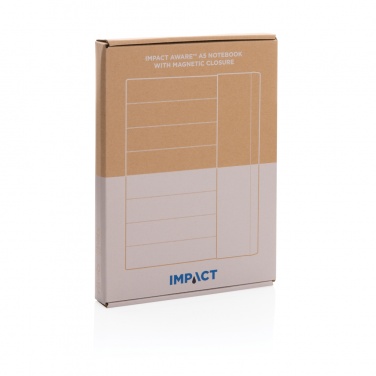 Logo trade promotional gifts picture of: Impact Aware™ A5 notebook with magnetic closure