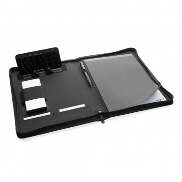 Logotrade promotional merchandise picture of: Impact Aware™ deluxe 300D tech portfolio with zipper