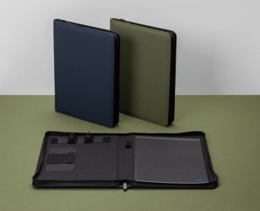 Logotrade corporate gift picture of: Impact Aware™ deluxe 300D tech portfolio with zipper