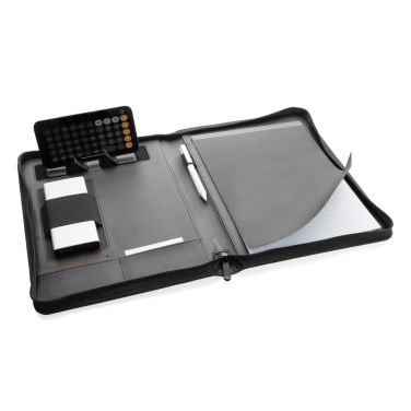 Logo trade promotional merchandise picture of: RCS rPU deluxe tech portfolio with zipper