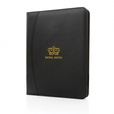 Logo trade promotional items image of: RCS rPU deluxe tech portfolio with zipper