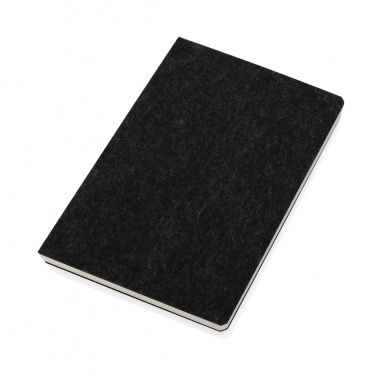 Logo trade promotional products picture of: Phrase GRS certified recycled felt A5 notebook