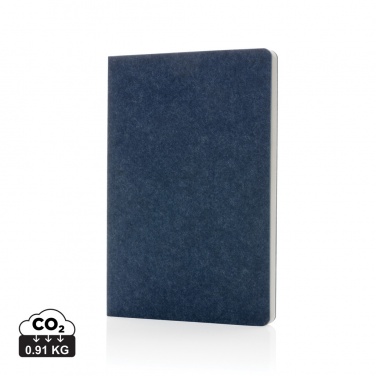 Logo trade promotional merchandise picture of: Phrase GRS certified recycled felt A5 notebook